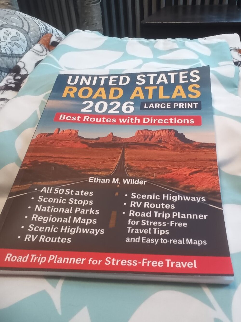 United States Road Atlas 2026 Large Print - Blue Cover